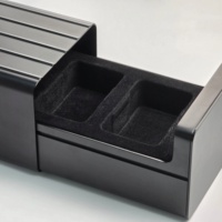Boîte de rangement pour montres DT Custom en aluminium de haute qualité, étui de montre premium, mallette pour montres en aluminium, 3 compartiments, intérieur en mousse souple