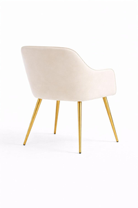 Modern Velvet Upholstered Vanity <b>Chair</b> with Armrests and Pillow for Makeup Room Bedroom Office <b>Reading</b> Corner Outdoor Use - Product Image 3