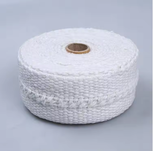 Ceramic Fiber Rope Gasket Sealing <b>Tape</b> Fire Resistant Oven <b>Door</b> Seal Ceramic Fiber <b>Tape</b> With Adhesive. - Product Image 2