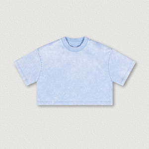 Camiseta Corta Vintage para Mujer, de Algodón, Manga Corta, Estilo Holgado, Casual, Urbana, a la Moda - Product Image 4