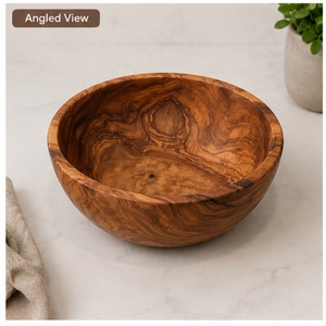Frutero de Madera de 8 Pulgadas de Diámetro, Ecológico, Vista Frontal - Product Image 1