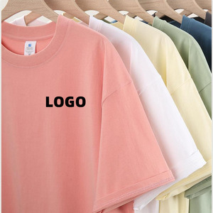 T-shirt à manches courtes pour homme, gris uni, col rond, 100% coton, coupe classique, jersey décontracté, couleur unie - Product Image 1