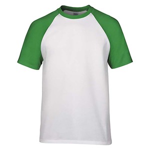 เสื้อยืดแขนแร็กแลนสีขาวสำหรับผู้ชายเสื้อลำลองคอกลมทรงพอดีตัวปกติเสื้อ100% ผ้าฝ้ายระบายอากาศได้ดีสีพื้น - Product Image 3