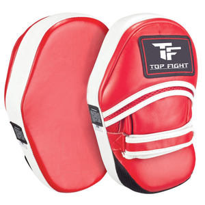 Cible de frappe en cuir véritable pour entraînement MMA et arts martiaux, coussinets de frappe pour boxe, coussinets de coup de pied, mitaines de frappe pour boxe, coussinets plats et courbes - Product Image 5