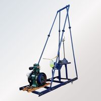 Foreuse diesel multifonctionnelle de 200 m pour puits d'eau, type châssis, pour l'échantillonnage minier