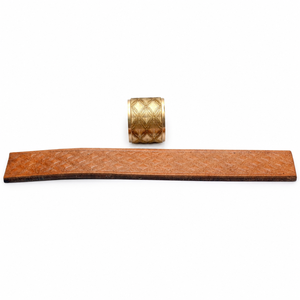 Decorative Leather Embossing Roller for <b>Belts</b> Wallets & Bags | Premium Brass Pattern Embossing Wheel | Professional Leathercraft - Product Image 1