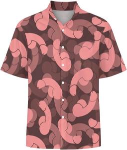 Camisa playera de manga corta para hombre, con estampado floral tropical, informal, con botones, para verano, colorida, para vacaciones. - Product Image 3