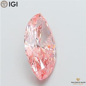 Diamant de laboratoire CVD de 6,01 carats, clarté VS2, couleur rose vif fantaisie, taille marquise, avec certificat IGI pour bague personnalisée éternelle - Product Image 5