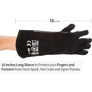 Gants de soudage MIG en cuir de qualité supérieure, couleur personnalisée, sécurité totale, flexibles, respirants, résistants aux déchirures, isolants thermiquement - Product Image 3
