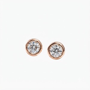 Pendientes Minimalistas con Diamantes, Oro Sólido de 10K, 14K, 18K, Diamantes Naturales Extraídos de la Tierra, Joyería Fina y Elegante para Uso Diario - Product Image 2