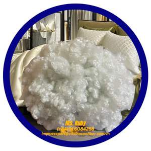 High Quality 15D HCS White Recycled Staple Hollow Conjugated Siliconized Polyester Fiber <b>Sofa</b> Furniture <b>Stuffing</b> Spinning - Product Image 2