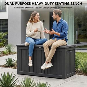 Contenitore da Esterno Impermeabile in Resina da 230 Galloni con Chiusura a Chiave per Cuscini da Patio e Attrezzi da Giardino - Product Image 5