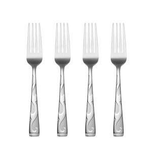Fourchettes à dîner classiques en acier inoxydable, finition miroir, couverts pour occasions de mariage, manche en métal - Product Image 3