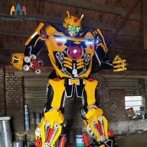 Estatua de Bumblebee Transformer <span class=keywords><strong>Gigante</strong></span> a Precio de Fábrica, Escultura de Robot de Metal Hecha a Mano - Product Image 2