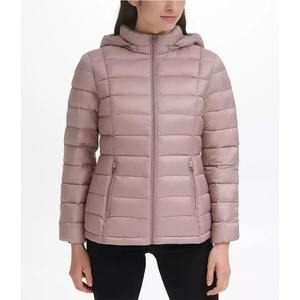 Chaqueta de Invierno Acolchada para Mujer de Alta Calidad, Abrigo Cálido con Capucha, Resistente al Viento e Impermeable, Ropa de Exterior, Logotipo Personalizado OEM - Product Image 4