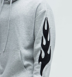 Sweat-shirts à capuche pour hommes, coupe droite, délavés à l'acide, épaules tombantes, imprimés, 100% coton molletonné, vente en gros, logo personnalisé, appliqué, broderie - Product Image 4