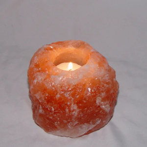 Portavelas de Sal del Himalaya de 1 Kg, Tallado Natural, Tacto Real, Decoración para el Hogar - Product Image 3