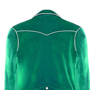 Veste de costume élégante en velours unisexe, col montant, design moderne, hiver, classique, formelle, logo frontal - Product Image 6