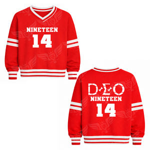 Camiseta Deportiva Personalizada 2026 Inspirada en la Hermandad Roja, Estilo Universitario para Mujer, con Cordones, Camiseta Varsity OEM, Ropa Deportiva Urbana - Product Image 5