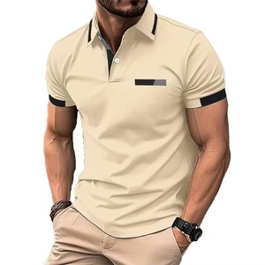 Vêtements pour hommes de haute qualité, t-shirt polo décontracté d'été, respirant, col à revers, logo personnalisé, t-shirts de golf pour hommes à manches courtes - Product Image 3