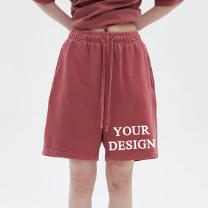 Pantalones Cortos Deportivos Transpirables 100% Algodón con Bolsillos, Logotipo Personalizado OEM, Venta al Por Mayor, Sublimación, Tie Dye - Product Image 4