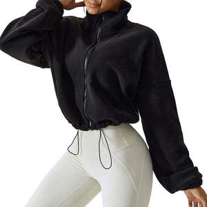 Autumn and Winter Fashion New Semi-<b>zipper</b> Casual Loose Stand Collar Cardigan Hoodie Winter Long Sleeve Solid Color Long Coat - Product Image 4