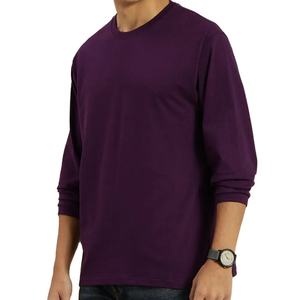 Camisetas de Hombre 2026 con Logotipo Personalizado, 100% Algodón Tejido, Manga Larga, Estilo Casual, Diseño Sólido, Corte Regular, Secado Rápido - Product Image 3