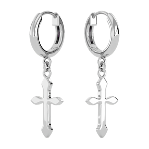 Pendientes Colgantes de Cruz Plateados, Joyería Religiosa Cristiana, Pendientes de Moda Unisex, Material de Aleación, Regalo para Ocasiones Especiales - Product Image 4