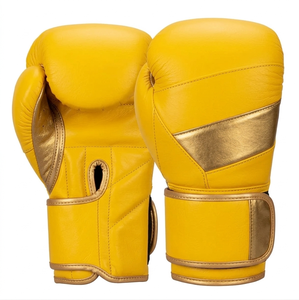 Guantes de Boxeo Profesionales de Alta Calidad, Material de Cuero, Cierre de Gancho y Bucle Personalizable, Transpirables, Antideslizantes, Unisex, 14oz - Product Image 1