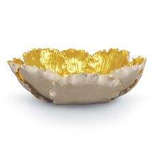 Frutero de Metal Pulido en Latón Antiguo y Níquel Dorado, Estilo Americano Ecológico, para Frutas, Sopa y Pasta, Modelo METAL WAVE - Product Image 6