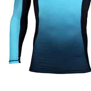 เสื้อแรชการ์ดแบบยูนิเซ็กซ์ โพลีเอสเตอร์ ไนลอน แห้งเร็ว ต้านเชื้อแบคทีเรีย ระบายอากาศได้ดี พิมพ์ลายสกรีน แบบรีดร้อน แขนยาว รับผลิตแบบ OEM - Product Image 5