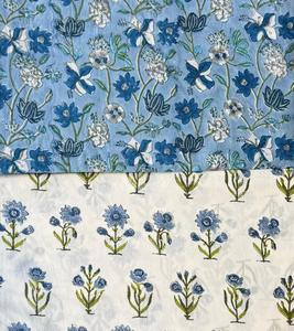 Tela india estampada a mano, hermosa tela decorativa hecha a mano con estampado floral, tela de algodón para confección de vestidos, textiles para el hogar, estampado personalizado - Product Image 6