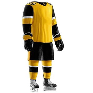 Uniforme de Fútbol Personalizado, Transpirable, de Secado Rápido, Sublimado, Uniforme de Hockey sobre Hielo con el Último Diseño, Kit de Hockey sobre Hielo de la Mejor Calidad - Product Image 1