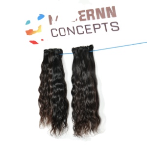 Venta al por mayor 100% Extensiones rectas alineadas con cutícula virgen Onda natural de alta calidad Templo indio Extensiones onduladas en bruto vietnamitas - Product Image 6