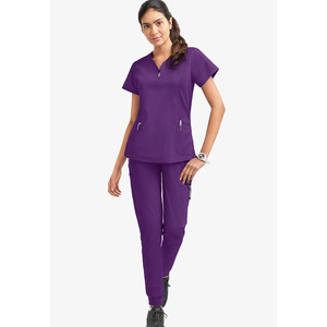 Best Selling Spandex Breathable Medical <b>Scrubs</b> <b>Set</b> Uniform for Women Latest Design Breathable Women's Stylish <b>Scrubs</b> Suits - Product Image 1