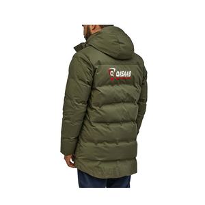 Winter Outerwear Patchwork Men's Breathable High Quality Customized Design Logo Print Bombers Puffer Hoodie Jackets - Product Image 6