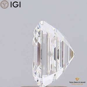 Excellent diamant de laboratoire CVD de 2,50 carats, taille Asscher, couleur F, clarté VVS2, avec certificat IGI, pour créer vos bijoux de rêve - Product Image 6