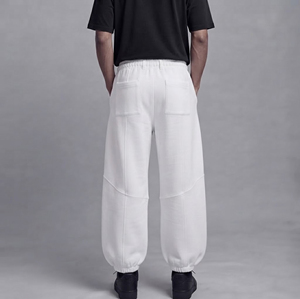OEM 100% Cotton Fleece Custom Printed Baggy man Sweatpants Oversized Street Wear Casual Style Wide Leg <b>Pants</b> for men's - Product Image 3