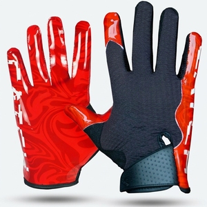 2026 Pakistan Made Extreme High Quality Customized American Football Gloves in Unique Style Super <b>Sticky</b> Receiver Gloves - Product Image 1
