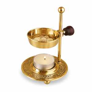 Polish Finished Luxury <b>Wood</b> & Metal Incense Holder <b>For</b> Ramadan Eid Festive Top Quality Arabic Style Mubkhar & Oud <b>Burner</b> - Product Image 6