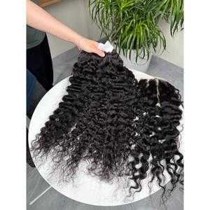 Mèches de cheveux naturels noirs non traités, ondulées, de type Bouncy Body Wave, provenant d'un seul donneur vietnamien, vente en gros - Product Image 6