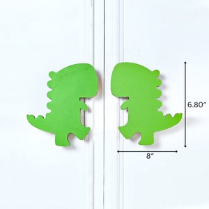 Poignées de tiroir en bois d'acacia décoratives en gros pour enfants, poignées de commode Dino pour chambre d'enfant, poignées de porte pour enfants - Product Image 2