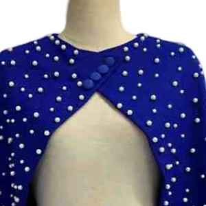 Capa de Perlas Royal para Mujer, con Cuentas, Manga Corta, Elegante, para Eventos Formales, Moda, Chal, Cubrevestido - Product Image 4