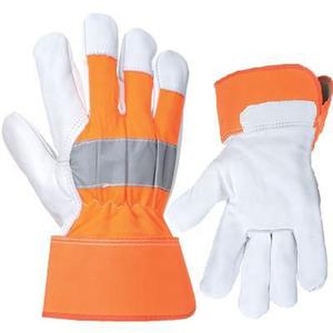 Guantes de seguridad para construcción Industrial, alta calidad, doble palma de cuero, resistentes, de resolución, nuevo diseño, venta al por mayor - Product Image 4