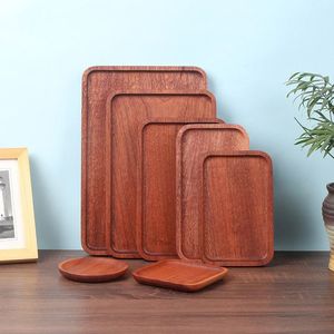 Bandeja Rectangular de Madera Natural para Servir en el Hogar, Cocina, Comedor, Desayuno en la Cama, Servicio de Té y Café, Bocadillos, Presentación de Alimentos - Product Image 6