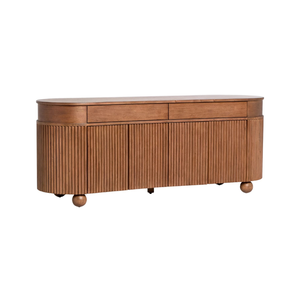 Modern Solid Teak Wood <b>Sideboard</b> Cabinet Minimalist Wooden Buffet <b>Storage</b> Cabinet for Living Room Hotel Furniture - Product Image 2