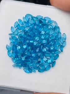 Lote de piedras preciosas de apatita neón natural excepcionales, talla Marquise, calidad AAA, con un brillo superior y un color agradable, corte perfecto. - Product Image 5