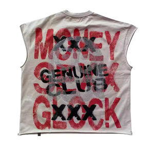 Débardeur Streetwear Unisexe Tendance en Coton Lourd 100% Coupe Boxy avec Imprimé Graphique - Product Image 2