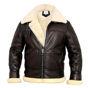 Chaqueta de Piel de Oveja de Diseño, Chaqueta de Moda con Forro de Lana, Chaqueta de Piel de Oveja de Alta Calidad Hecha a Medida - Product Image 1