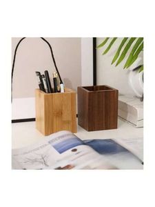 Wooden Brush & Pen Holder with Natural Finish for <b>Art</b> <b>Supplies</b> <b>Storage</b> by handmade Collection - Product Image 3